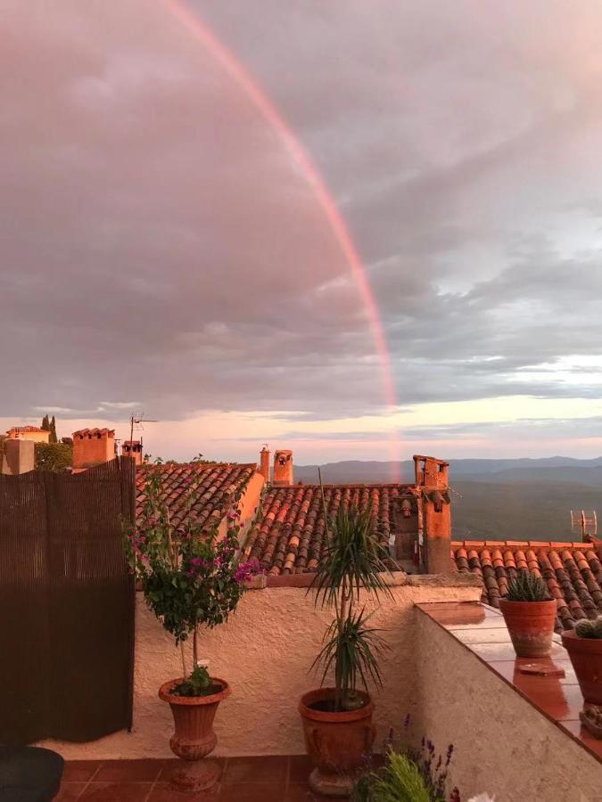 Penthouse Studio Privee Couple Ou Famille- La Maison Searle A Tourtour Εξωτερικό φωτογραφία